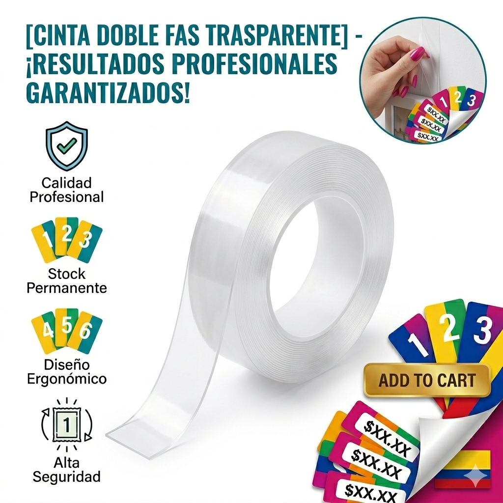 CINTA DOBLE FAS TRASPARENTE 1