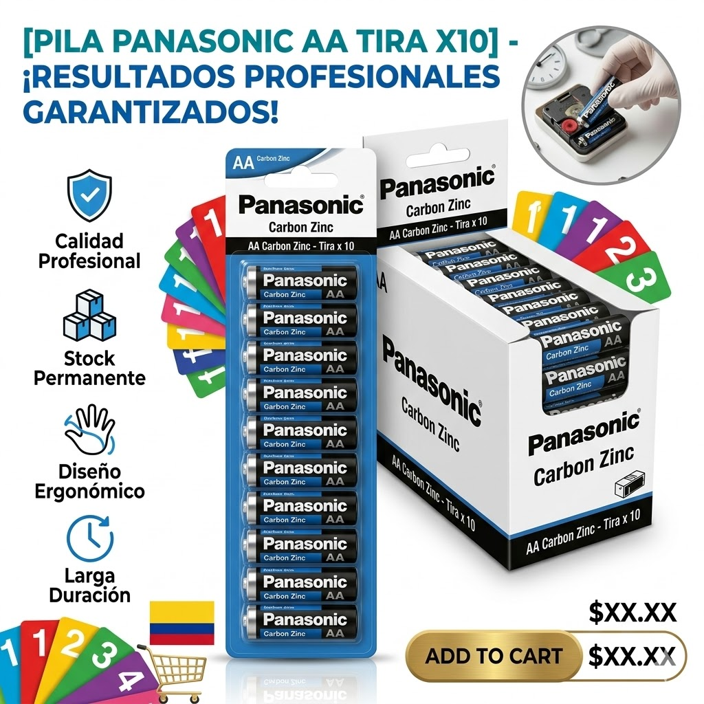 PILA PANASONIC AA TIRA X10 1