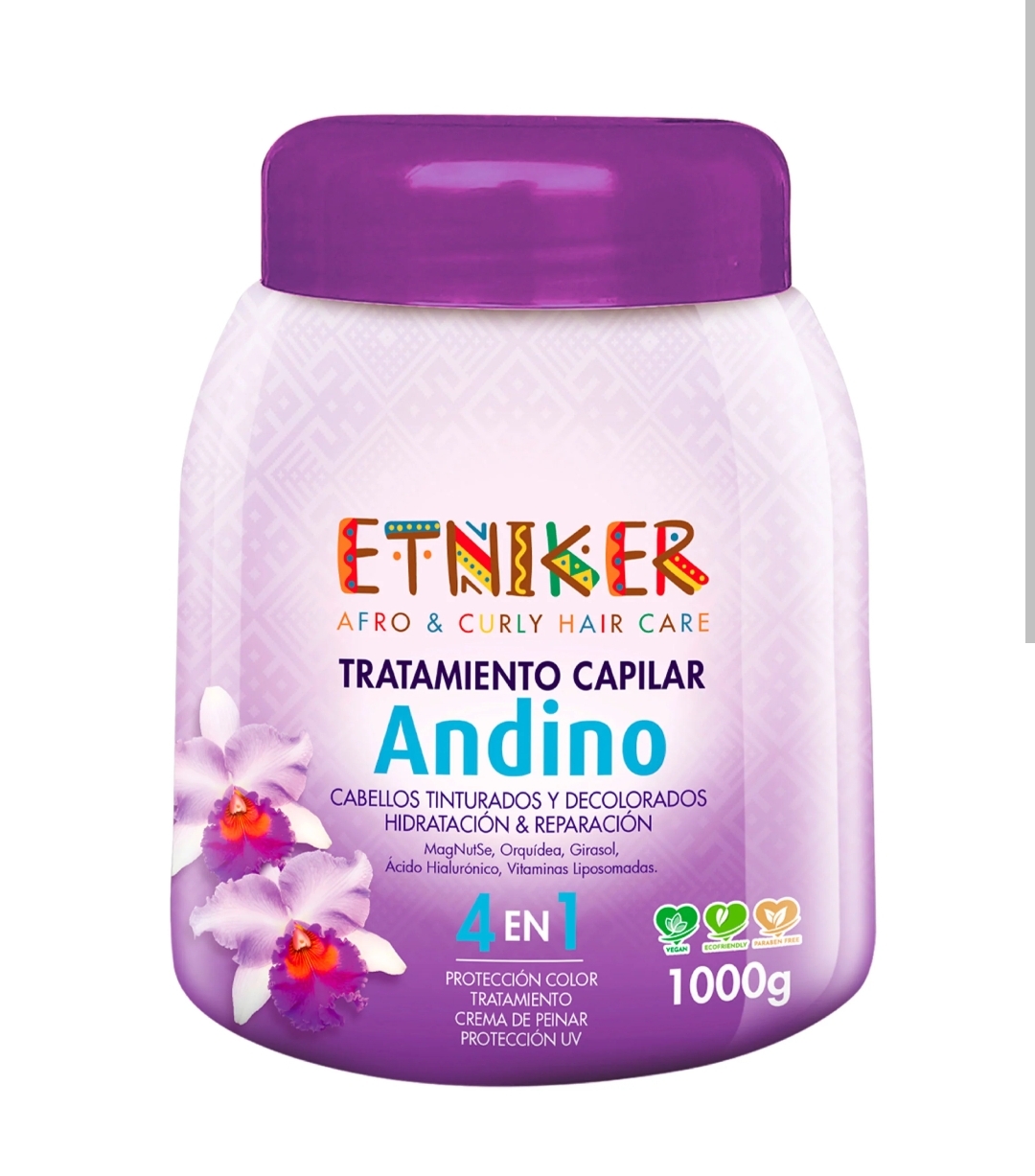 TRATAMIENTO CAPILAR ANDINO X1000ML ETNIKER 1