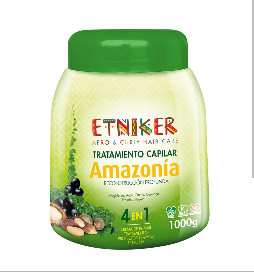TRATAMIENTO CAPILAR AMAZONIA X1000ML ETNIKER  1