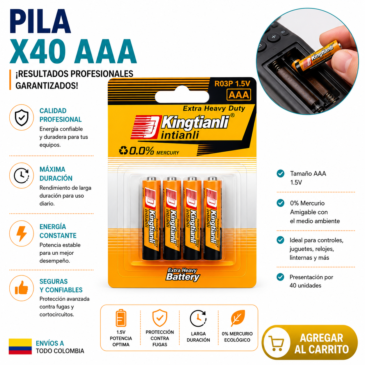 PILA X40 AAA  1