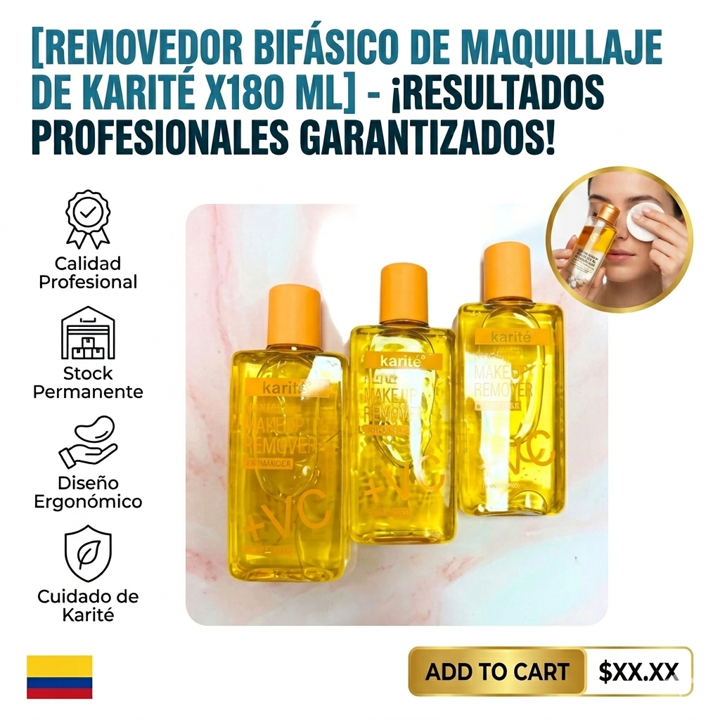 REMOVEDOR BIFSSICO DE MAQUILLA DE KARITE X180 ML 1