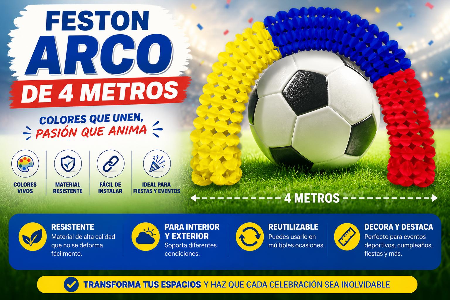 ARCO FESTON COLOMBIA 4 METROS