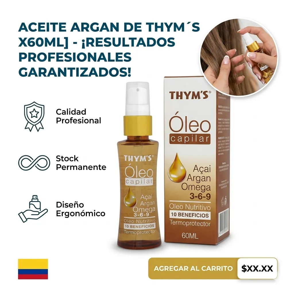 ACEITE OLEO CAPILAR THYMS ARGAN X60 ML
