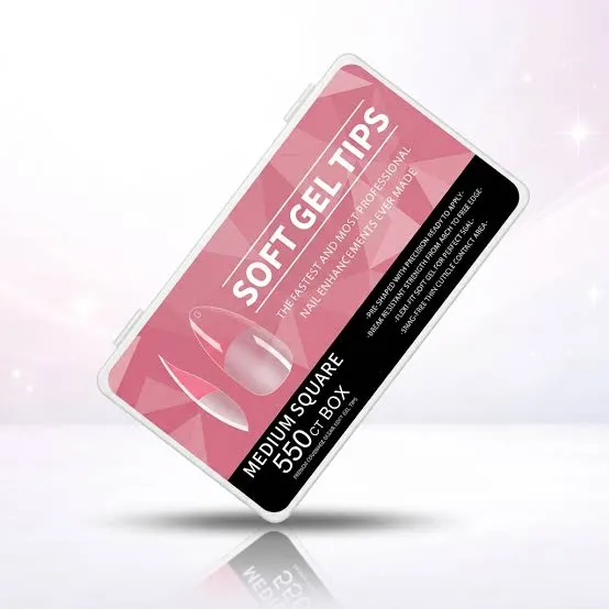 CAJA DE UÑAS X500 SOFT GEL TIPS 1