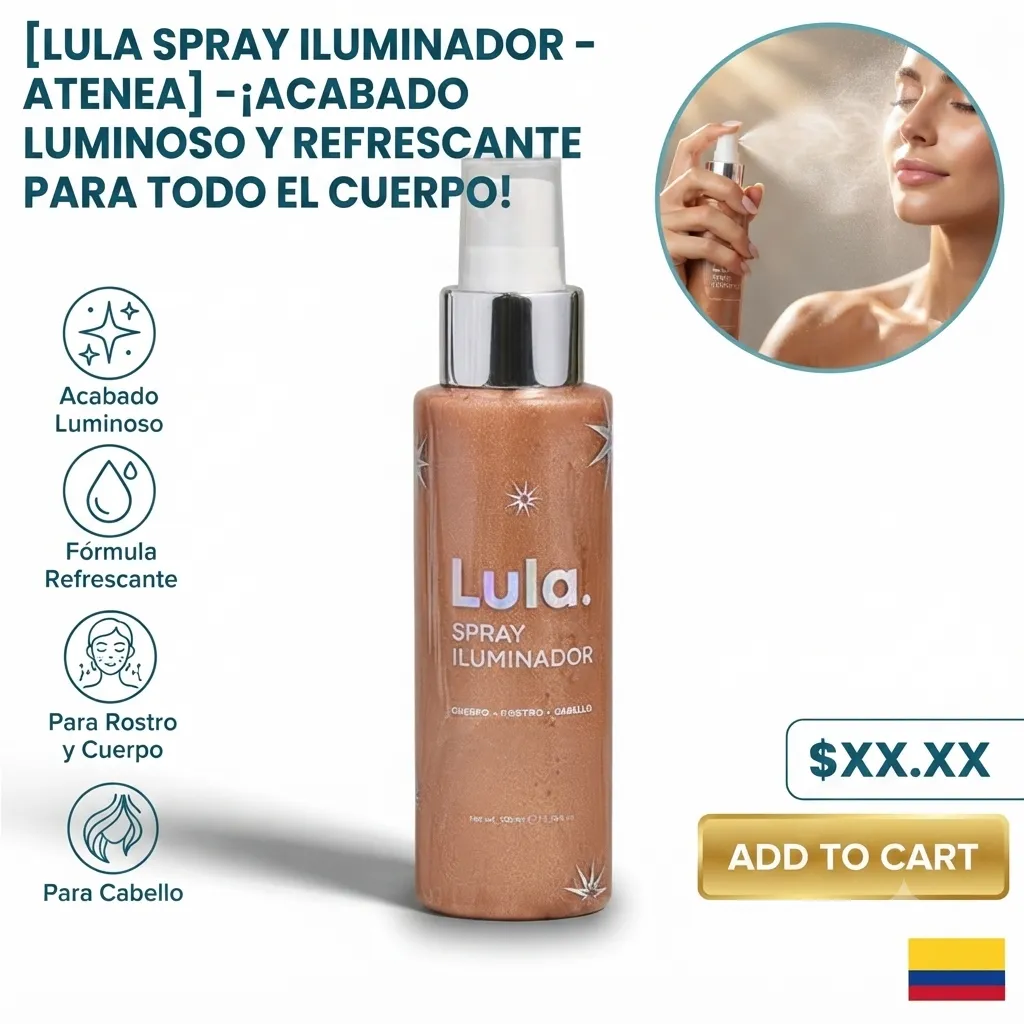 DISPLAY SETTING SPRAY ILUMINADOR LULA ATENEA 1