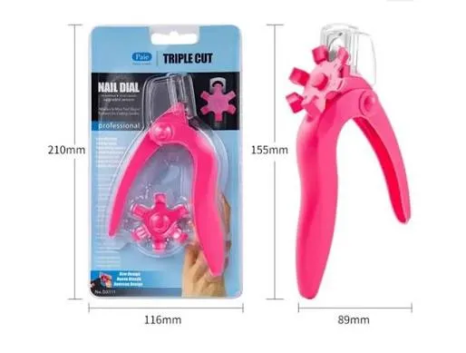 GUILLOTINA DE UÑAS PLASTICAS CON MEDIDOR  1