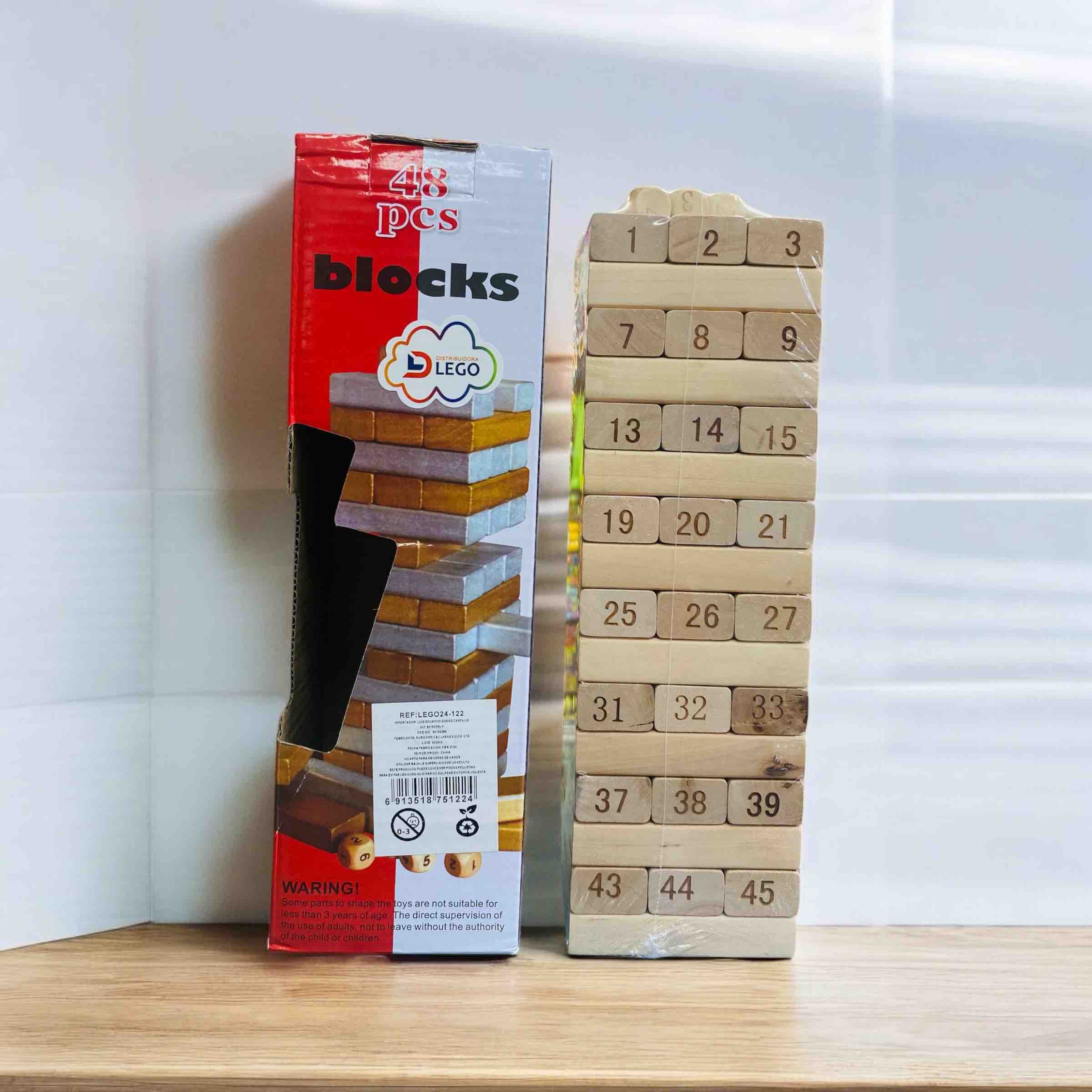 JENGA CAJA ROJA NUMEROS GRANDES  1