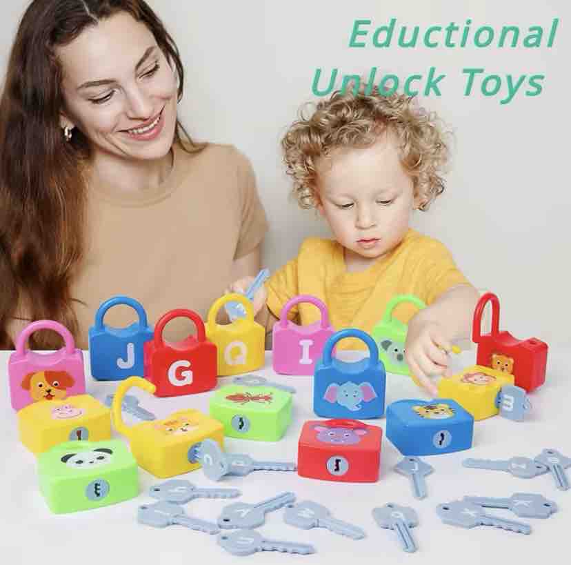 JUEGO DE CANDADOS SENSORIAL GRANDE 52 PZS  1