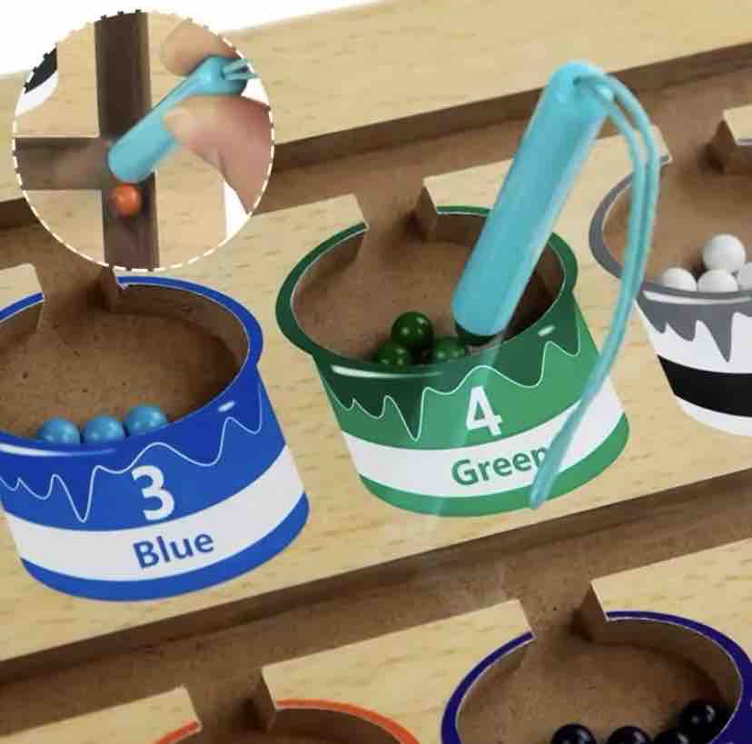 JUEGO MONTESSORI IMANTADO CLASIFICACIÓN DE COLORES  1