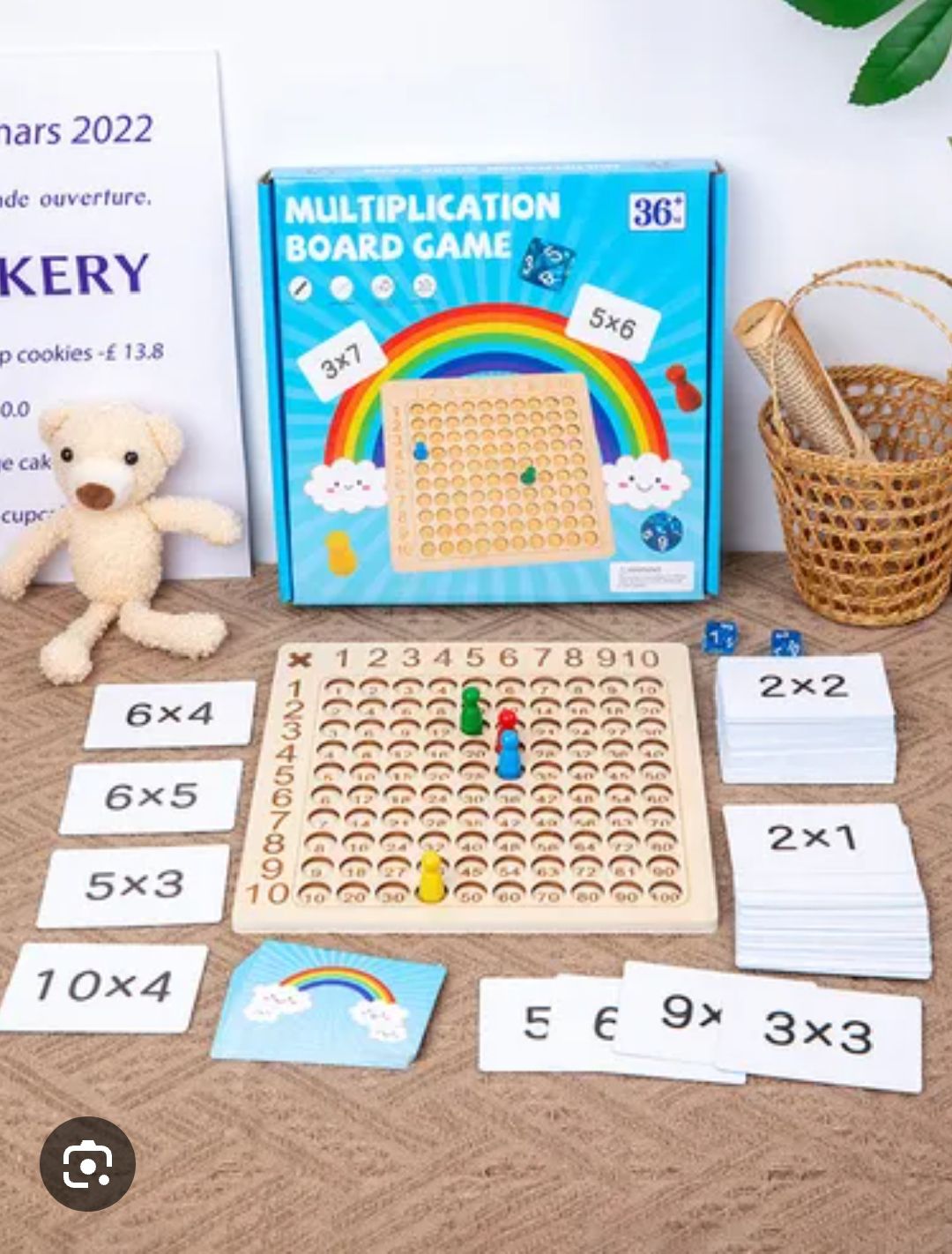 JUEGO TABLA DE MULTIPLICAR CAJA AZUL  1