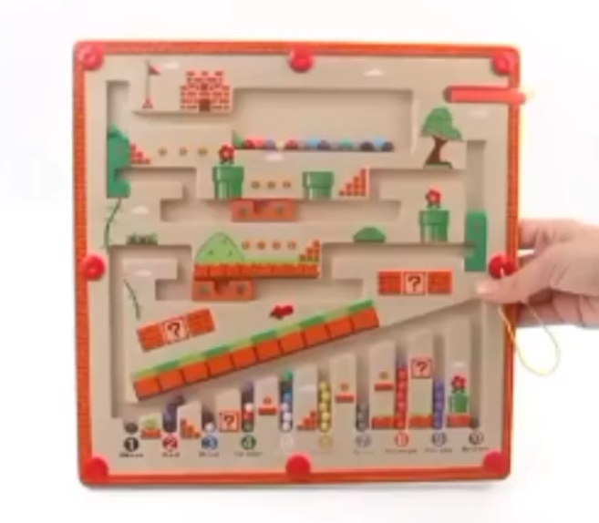 LABERINTO MONTESSORI DE MADERA MARIO BROSS 1