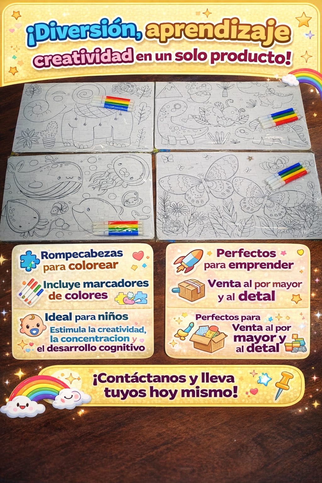 ROMPECABEZAS 40 PZS PARA PINTAR 1