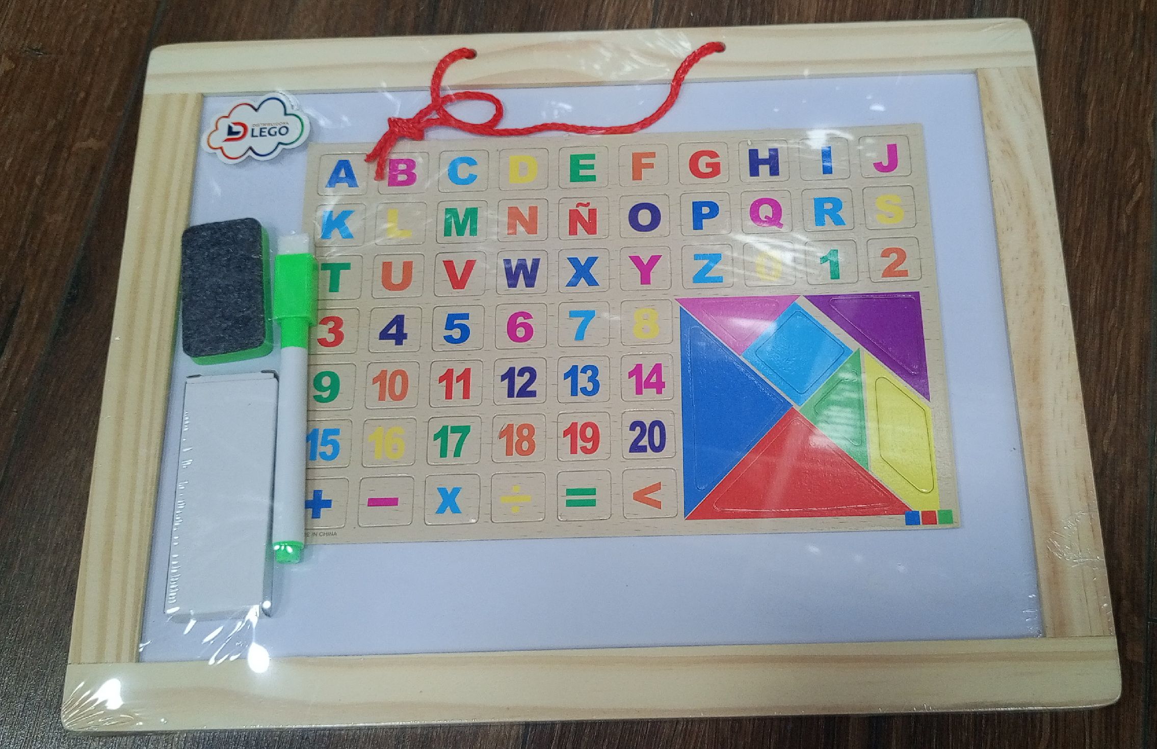 TABLERO BORRABLE CON LETRA 1