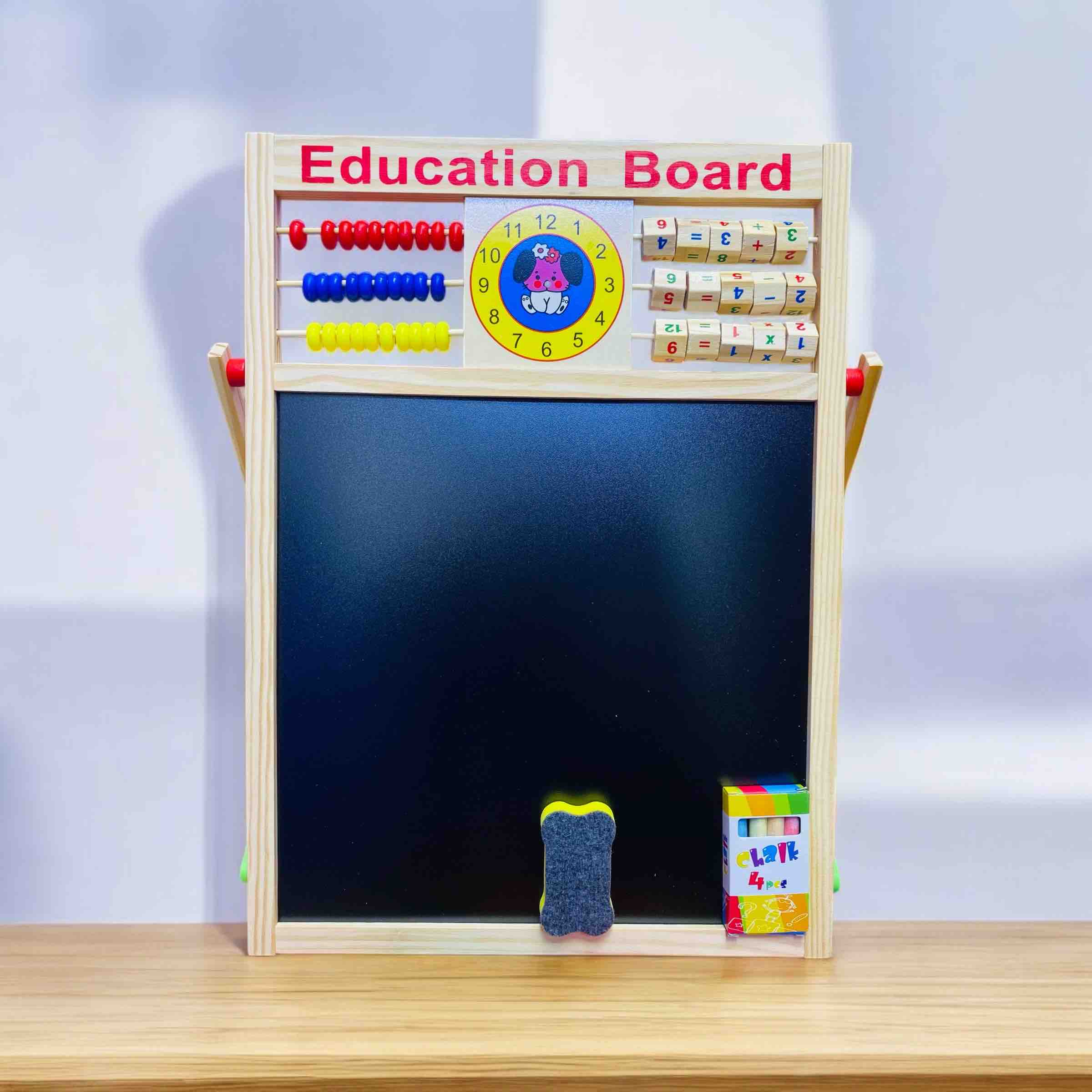 TABLERO MULTIUSOS MONTESORII DIACTICO EDUCATIVO 2 EN 1 EN CAJA MEDIANO  1