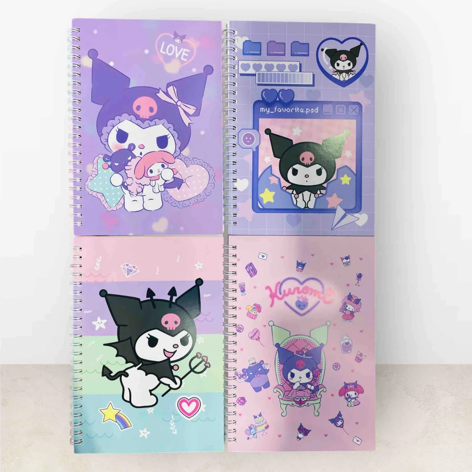 AGENDA KUROMI  PASTEL RAYADO 1