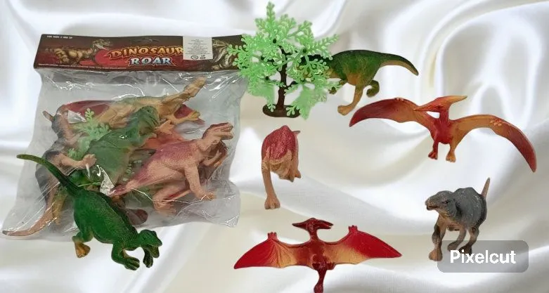 BOLSA DE DINOSAURIO 7 PIEZAS 1