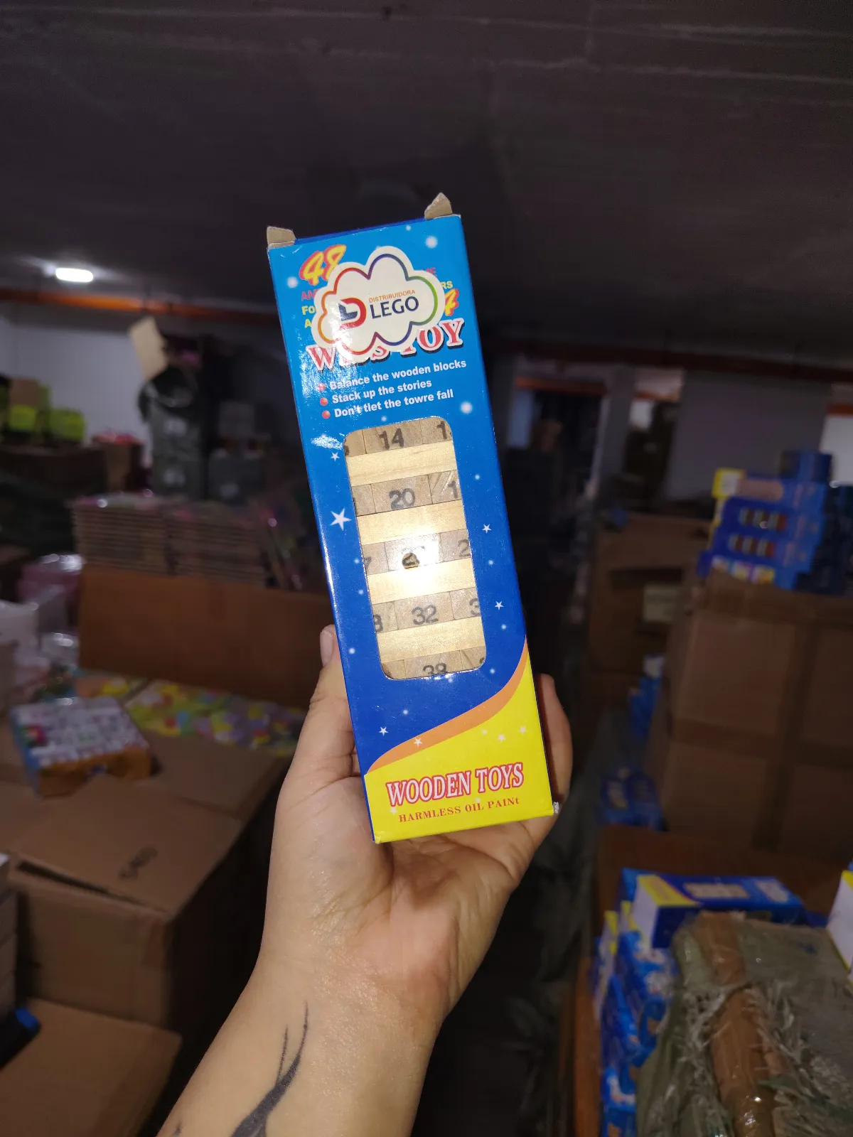 JENGA CAJA AZUL NÚMEROS  1