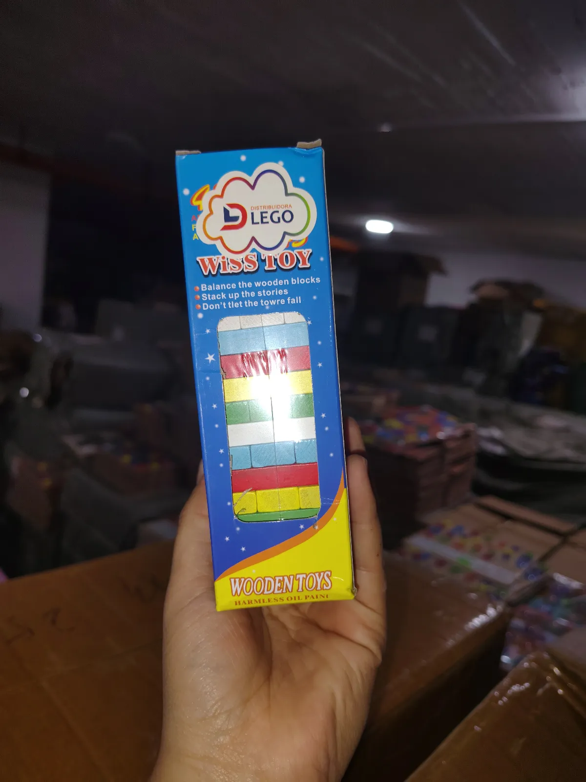 JENGA CAJA AZUL PEQUEÑA COLORES  1