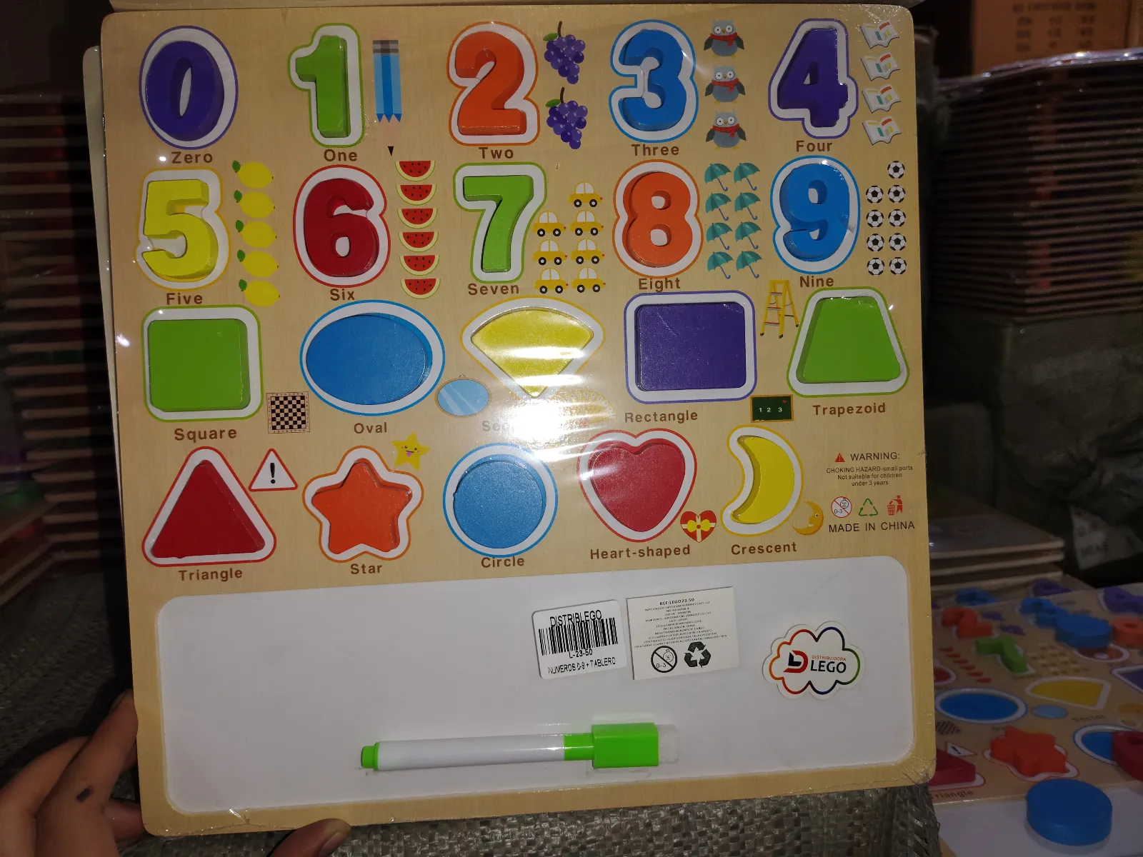 TABLA DE NÚMEROS CON TABLERO  1