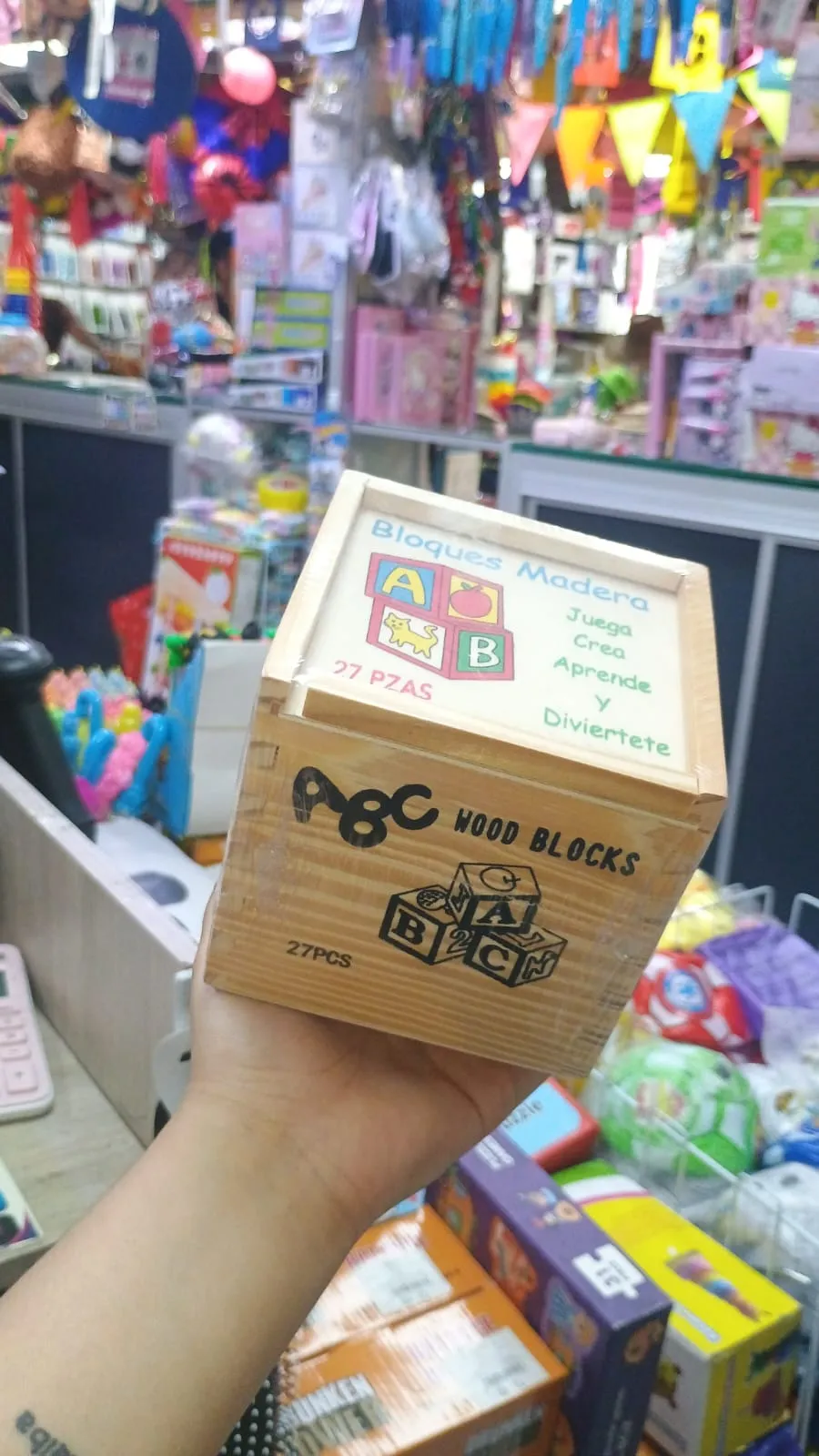 CUBO ABC MADERA PEQUEÑO 1
