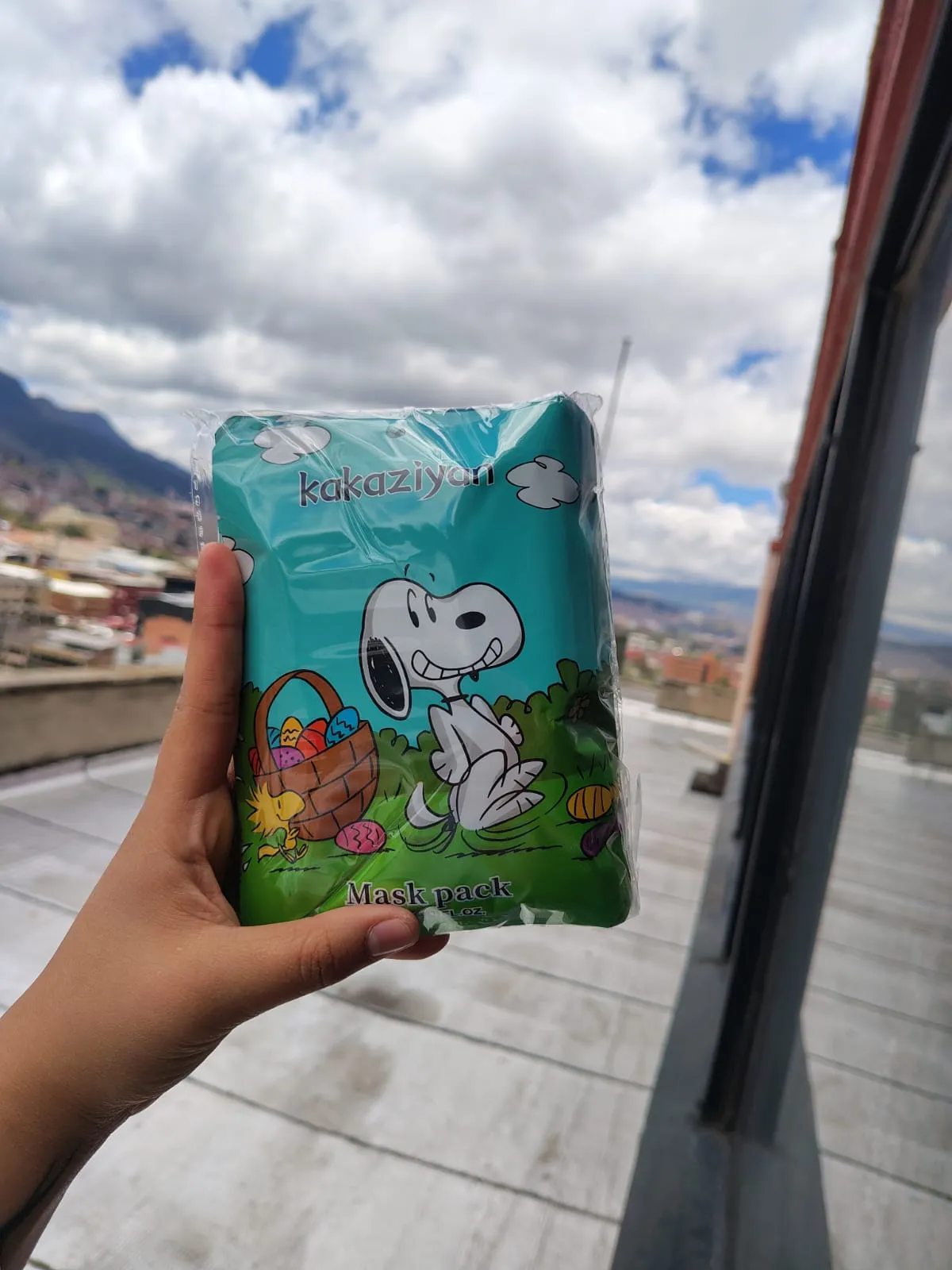 MASCARILLA SNOOPY VERDE  1