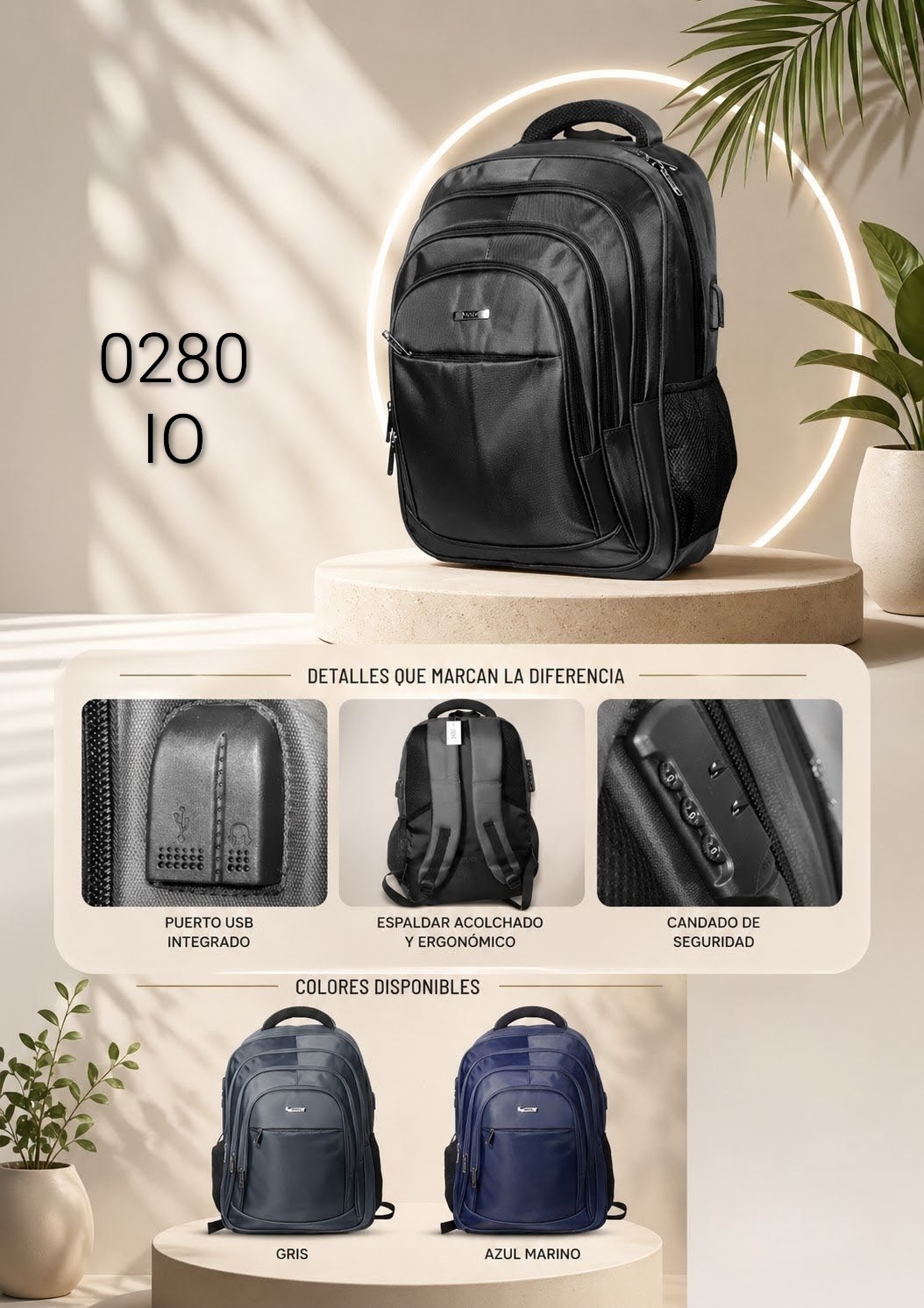 MORRAL PARA HOMBRE CON CLAVE