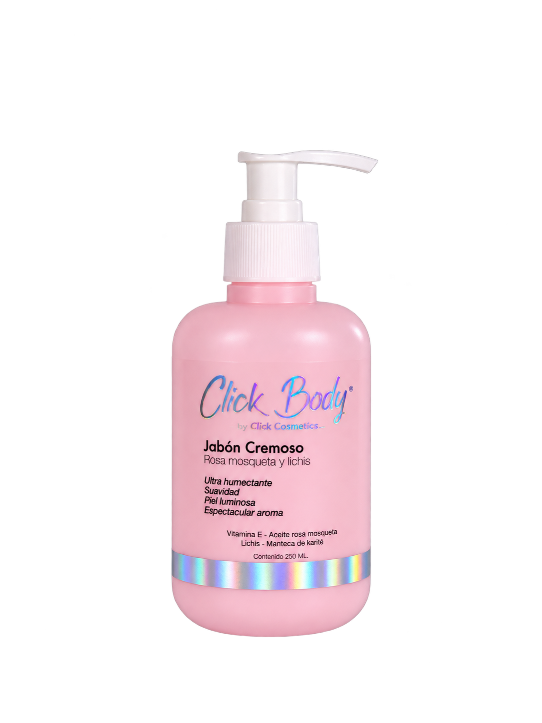 CLICK HAIR JABÓN CREMOSO DE ROSAS Y LICHIS 