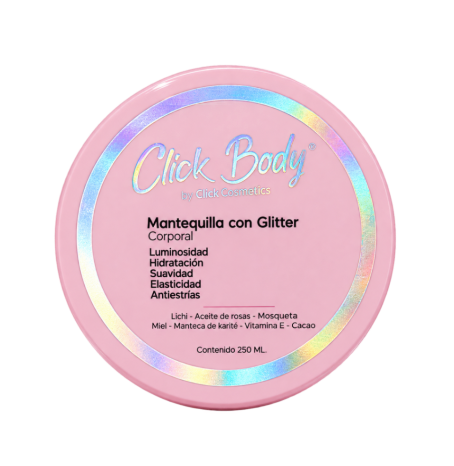 CLICK HAIR MANTEQUILLA CON GLITTER 