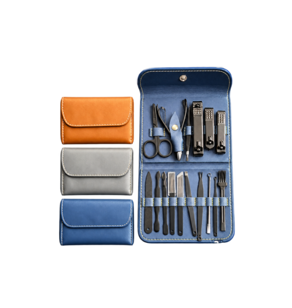 KIT DE MANICURE CARTERA GALVANIZADO  1